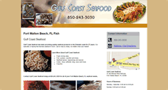 Desktop Screenshot of gulfcoastseafoodfortwaltonbeach.com